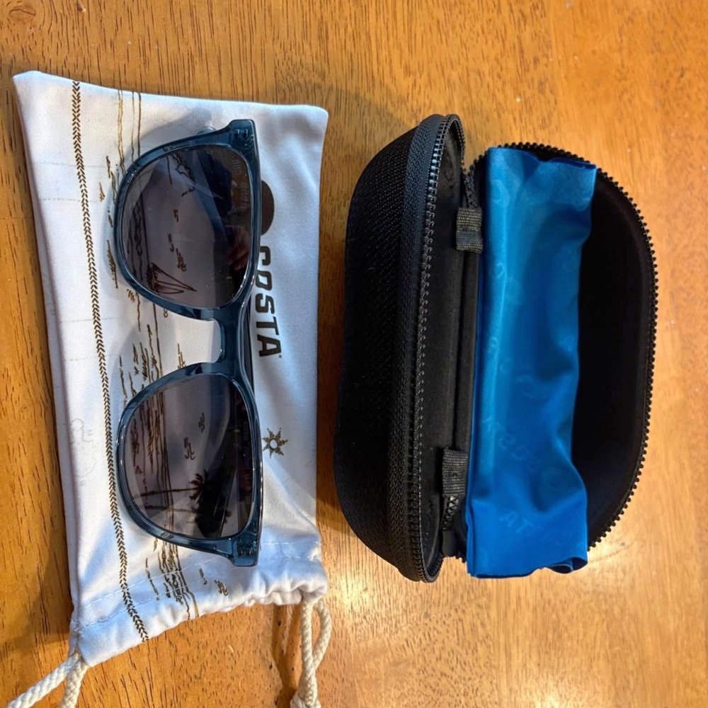 Costa Dark Blue Sunglasses with Black Case